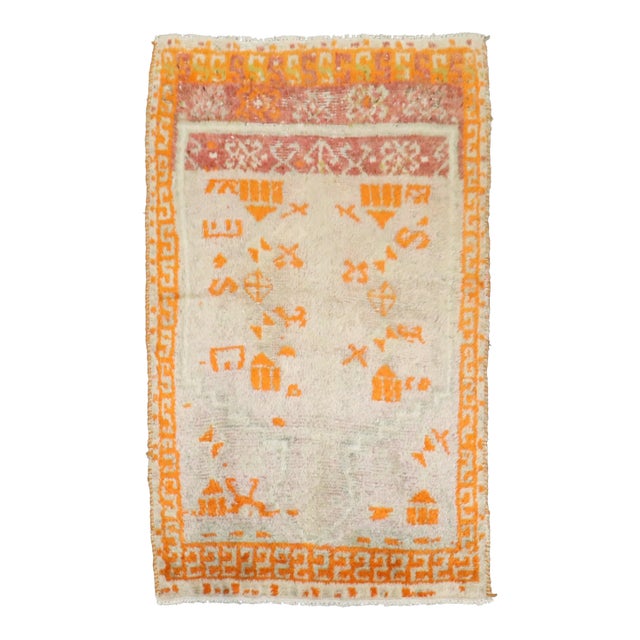 Antique Small Oushak Rug rug no.j4227 For Sale