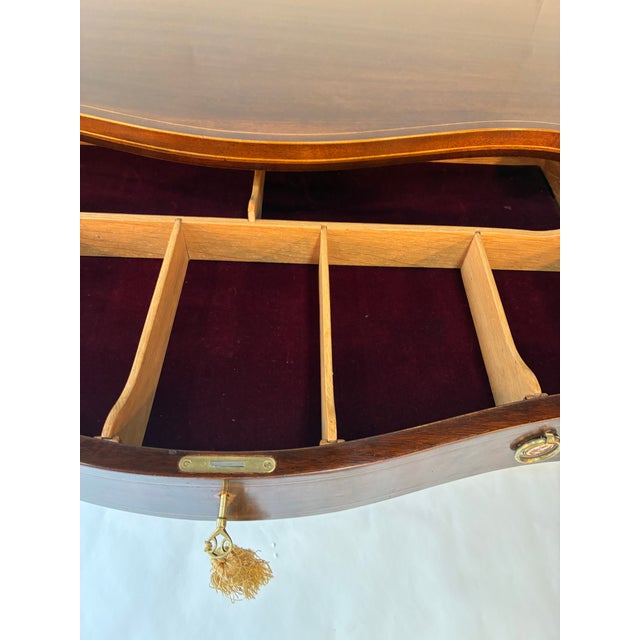 Bench Made Mahogany Inlayed Sideboard For Sale - Image 9 of 15