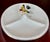 Mid-Century Modern Vintage Waffle Pattern Glazed Porcelain Serving Plate For Sale - Image 3 of 7