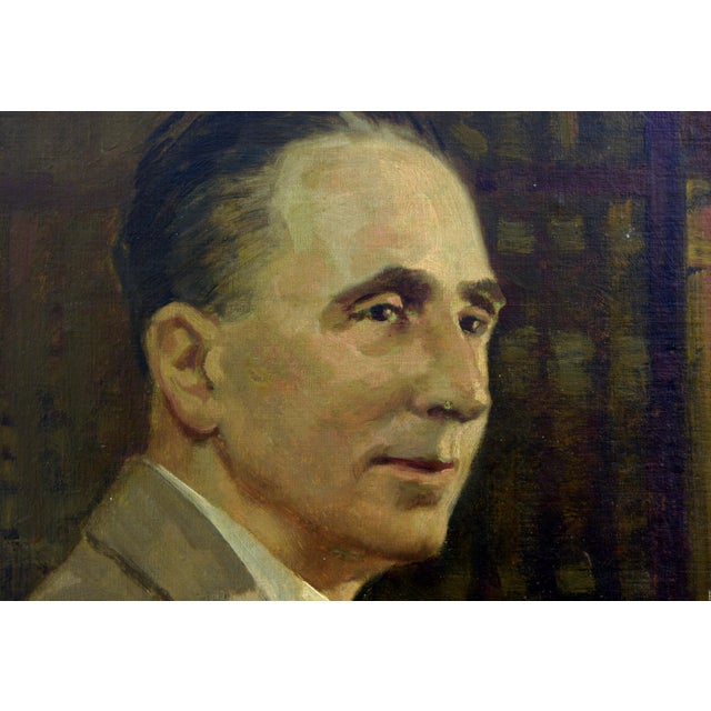“Ritratto” is a refined oil on canvas on board by Italian painter Alfredo Mahieux, created during the 1950s. Known for his...