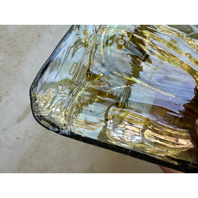 1960s Erik Hoglund for Kosta Boda Attributed Glass Face Mask Sculpture For Sale - Image 5 of 7