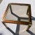 Metal Mid-Century Modern Faux Tortoiseshell & Brass End Table For Sale - Image 7 of 13