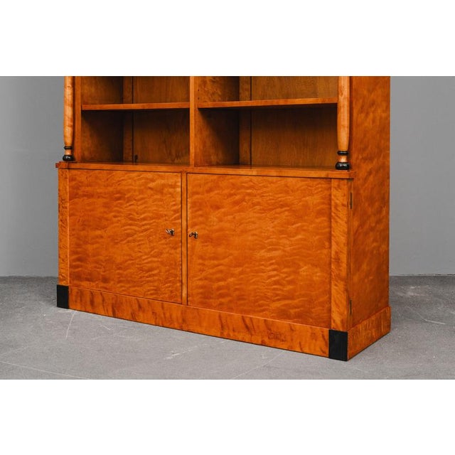 Biedermeier Style Bookcase in Birch For Sale - Image 15 of 18