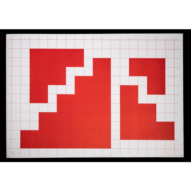 Modern Nicola Carrino, Situation A, Original Lithograph, 1970 For Sale - Image 3 of 3