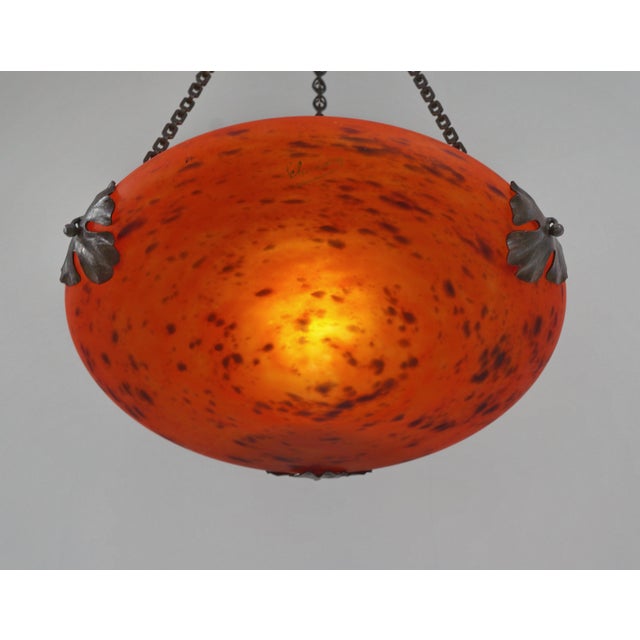 1920s French Art Deco Pendant Light by Charles Schneider 1920s France For Sale - Image 5 of 11
