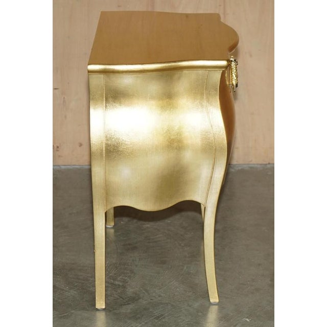 24CT Gold Leaf Canova Nightstands by Fendi Casa, Set of 2 For Sale - Image 11 of 18