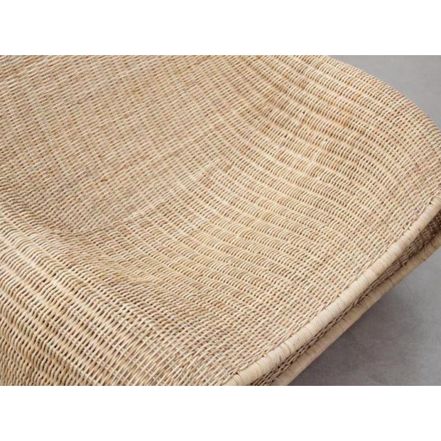 Snug Lounge Chair in Rattan For Sale - Image 10 of 13