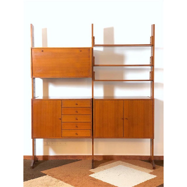 Vintage Double-Sided Bookcase, 1960s For Sale - Image 16 of 16