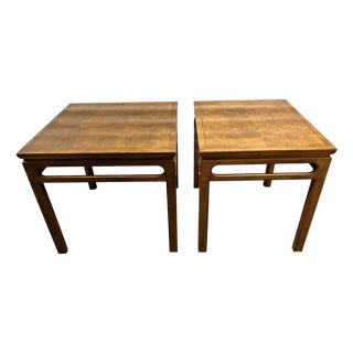 Baker Furniture Mid-Century Chinoiserie Side Tables by Michael Taylor - A Pair For Sale