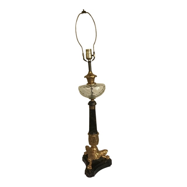 French Empire Neoclassical Table Lamp For Sale