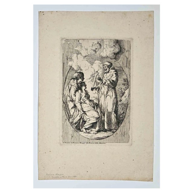 Francesco Mazzoni, Axiom, Etching, 18th Century For Sale