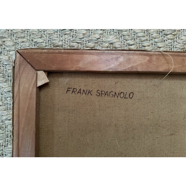 Intense Mid Century Modern Oil Painting For Sale - Image 11 of 12