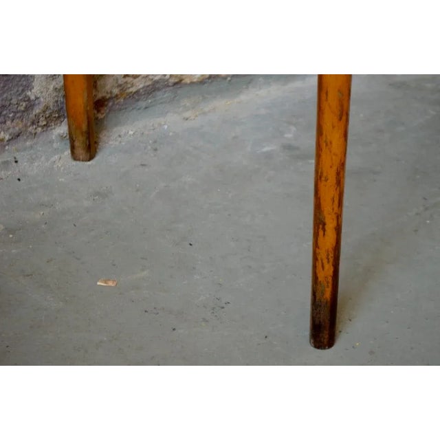 Vintage Formica Table with Compass Legs, 1960s For Sale - Image 9 of 12