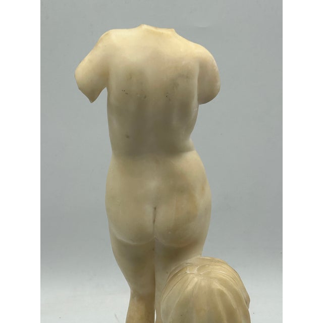 Early 20th-Century Grand Tour Italian Carved White Marble Statuette After the Venus of Cyrene For Sale - Image 14 of 18