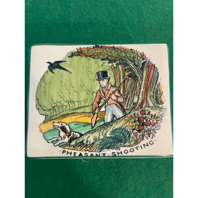 Mid 20th Century Plichta Pottery Hunting Trinket Box For Sale - Image 5 of 5