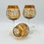 1950s Vintage Bohemian Amber Cut-to-Clear Wine Glasses, 1950s, Set of 3 For Sale - Image 5 of 11