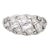 Mid 20th Century Vintage Diamond Anniversary Band Sz 5.5 Platinum Mid Century Ring For Sale