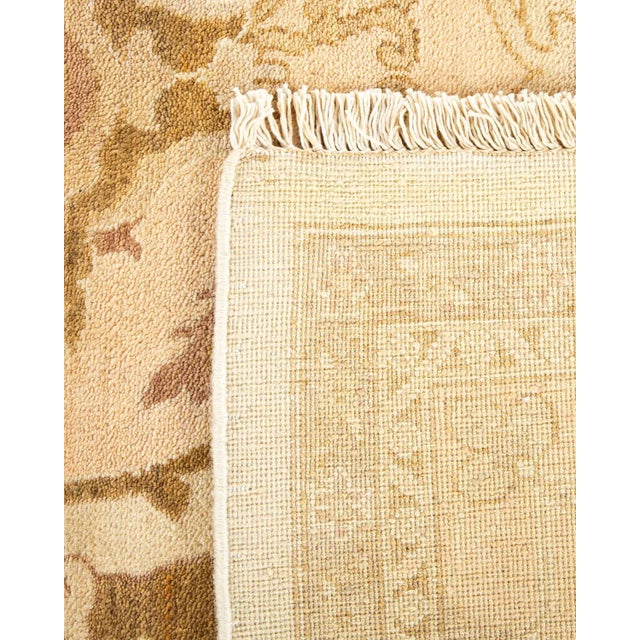 1990s Vintage Moroccan Hand Knotted Wool Area Rug, Ivory - 8'0" X 9'10" For Sale - Image 5 of 9