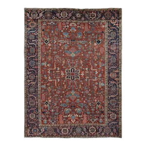 1920s Red Antique Persian Heriz Rug