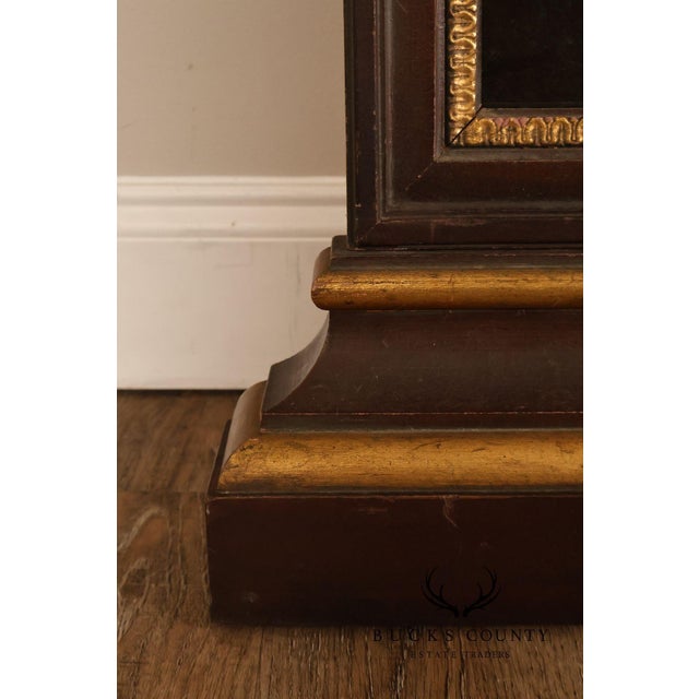 Francisco Hurtado Pair Of Decorative Mirrored Wall Columns With Gilt Carved Capitals By Francisco Hurtado For Sale - Image 4 of 18
