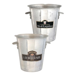 Vintage French Double-Branded Champagne Bucket For Sale