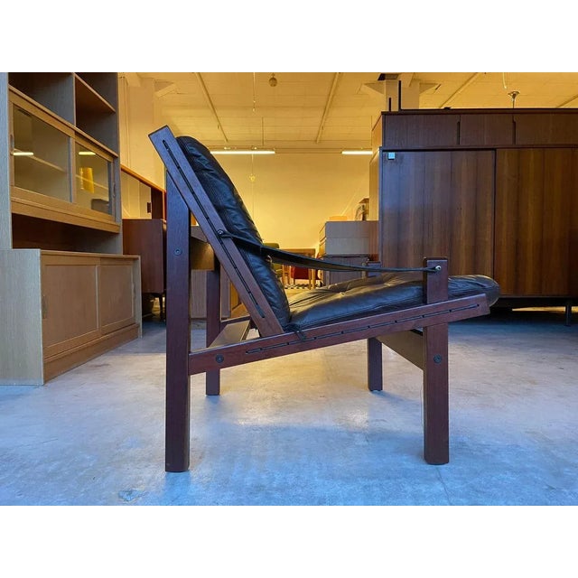 Original made in Norway! Beautifully preserved! Super cozy! Wonderful Norwegian Leather Lounge Armchair by Torbjorn Afdal...