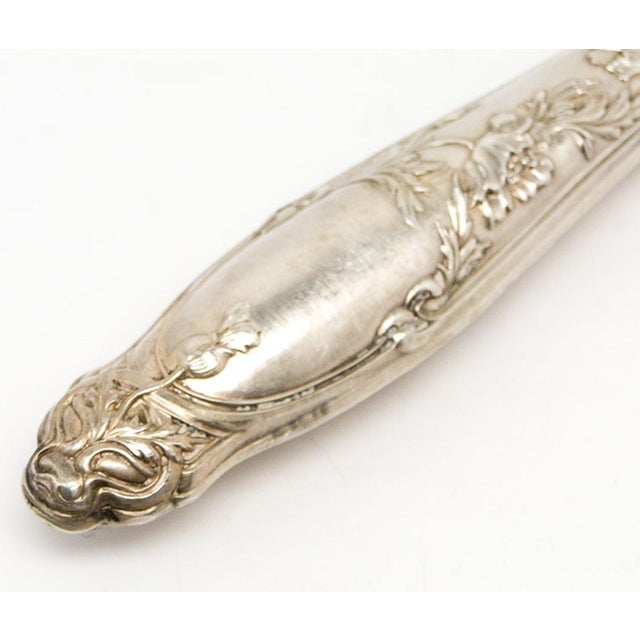 Eclectic Silver Plated Cake Shoulder, 1900s For Sale - Image 5 of 11