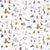 Schumacher x The New Yorker Joana Avillez's Street Scenes Fabric In Multicolor On White For Sale