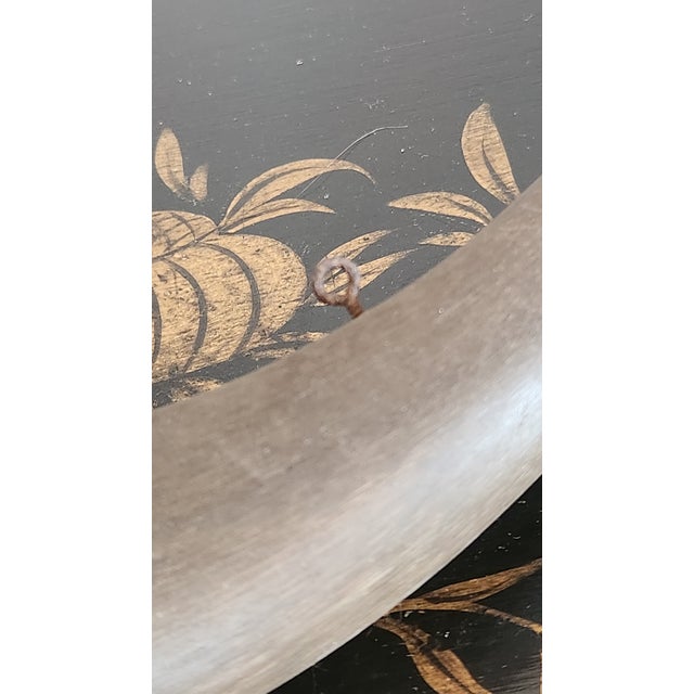 Rustic Vintage Natural Cow Horn Wall Pocket / Flower Holder With Pierced Crown Rim, Western Ranch Decor For Sale - Image 3 of 12