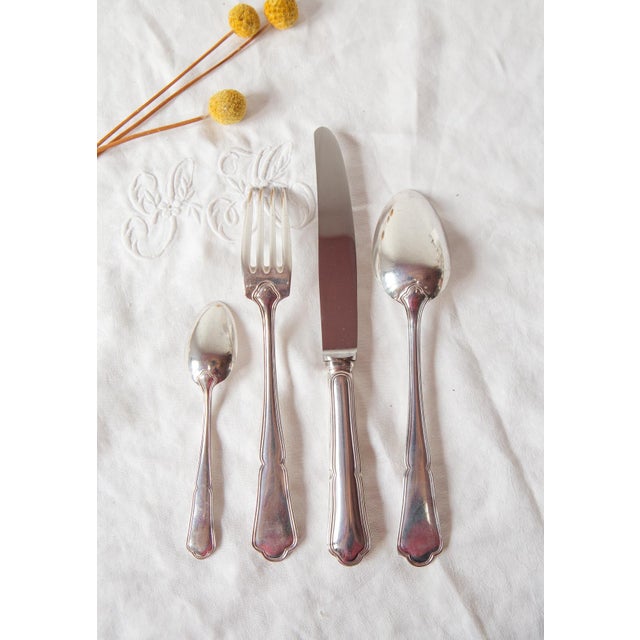 Silver Table Cutlery for Six by Daniel Crégut, 1950s, Set of 24 For Sale - Image 8 of 9