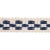 Contemporary Sample - Schumacher Crawford Check Tape Narrow in Indigo For Sale - Image 3 of 3