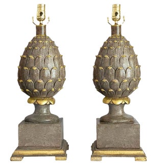 Lamp Pair Artichokes Restored