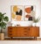Danish Mid Century Modern teak credenza in a rare low height and perfectly scaled for smaller spaces. This well-crafted...