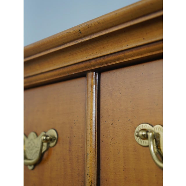 Brown Baker Tiger Maple William & Mary Highboy Chest of Drawers For Sale - Image 8 of 15