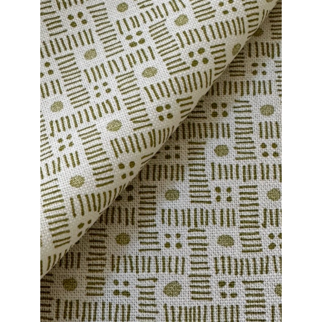 Textile Nile & York Komon Linen Fabric 3 Yards Color Celery For Sale - Image 7 of 7