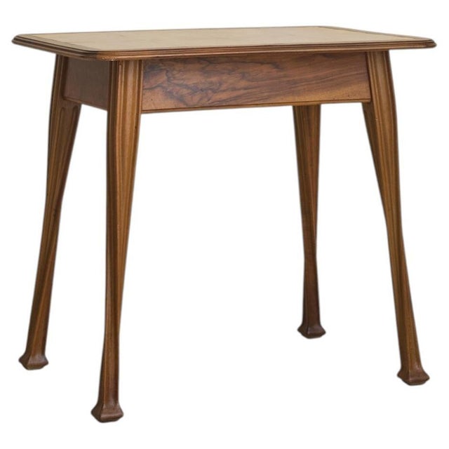 Antique Italian Art Nouveau Desk or Side Table in the Manner of Louis Majorelle For Sale