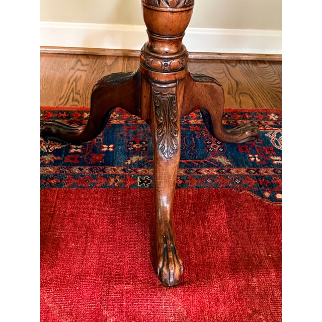 Brown Tripod Fliptop Table c.1780 For Sale - Image 8 of 9