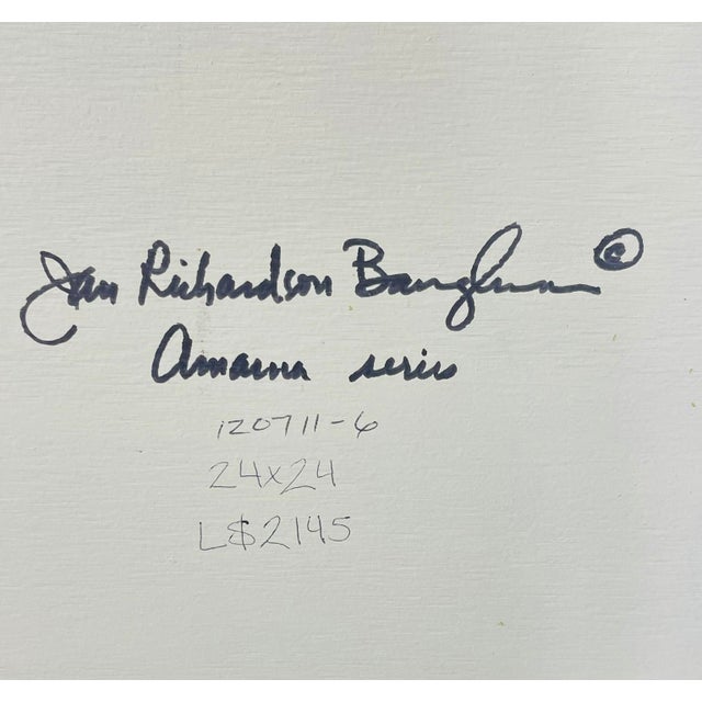 Sam Richardson “Amana Series” Abstract Painting on Board, American Contemporary For Sale - Image 17 of 18