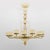 Mid-Century Modern Mid-Century Modern Brass and Murano Glass Big Chandelier For Sale - Image 3 of 12