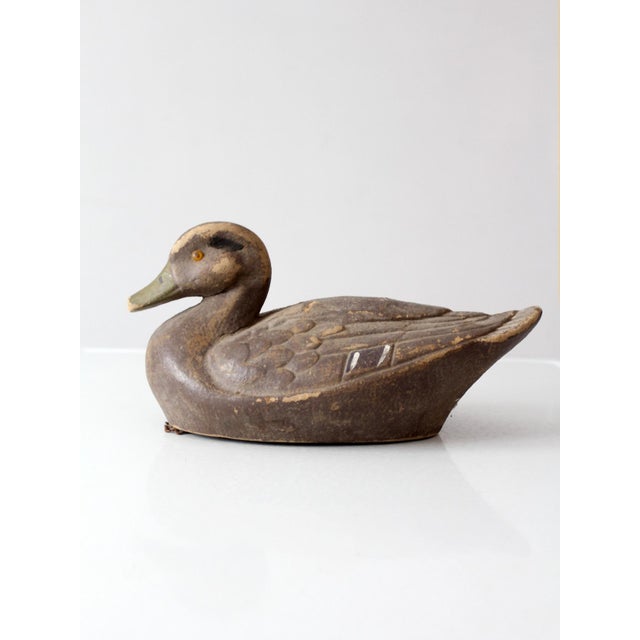 1950s 1950s General Fibre Ariduk Mallard Hen Duck Decoy For Sale - Image 5 of 16