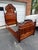 Victorian 19th Century Antique Walnut Renaissance Hand Carved Twin Bed Frames - Set of 2 For Sale - Image 3 of 12