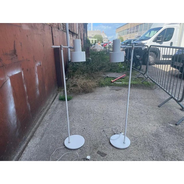 1960s Vintage Danish Floor Lamps by Jo Hammerborg, 1969, Set of 2 For Sale - Image 5 of 7