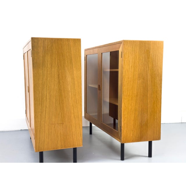 Small Danish Cabinet and Display Case from Hansen and Guldborg, 1970s, Set of 2 For Sale - Image 16 of 18