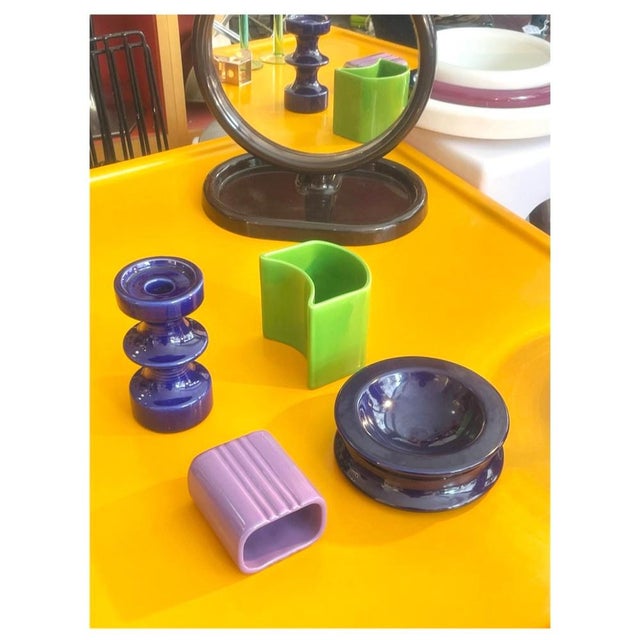Ceramic Ceramic Candleholder by Cari Zalloni for Steuler, 1970s For Sale - Image 7 of 8