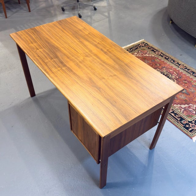 Mid-Century Modern Danish Sliding Top Desk For Sale - Image 3 of 7