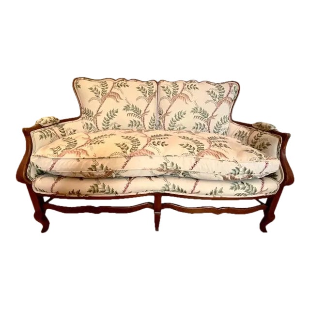 Antique Botanical Settee For Sale