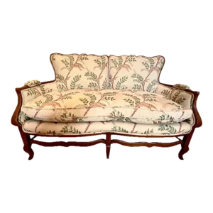 Antique Botanical Settee