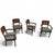 Animal Skin RAC Dining Chairs with Green Leather Cushions from Royal English, Set of 4 For Sale - Image 7 of 14