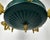 Gold Vintage Empire Bronze Green Gold Chandelier with 5 Arms For Sale - Image 8 of 11