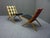 Very rare folding chairs from Wilhelm Knoll. Model Antimott. Design Ulrich Hermstrüwer 1954. Both chairs were...